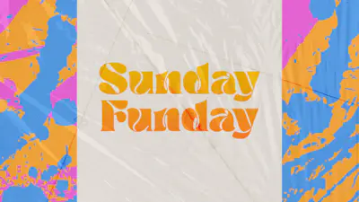 Sunday Texture Sunday Funday Bright Colors Poster Texture | Church Motion Graphics